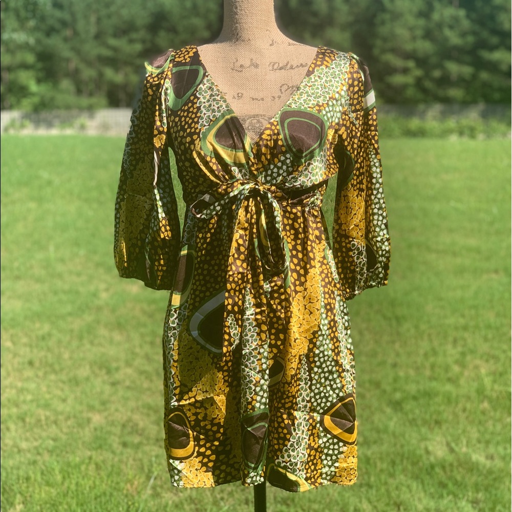 Gorgeous multi colored mini dress.
